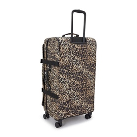 Spontaneous L Large Leopard Wheeled Luggage