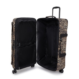 Spontaneous L Large Leopard Wheeled Luggage