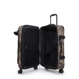 Spontaneous M Medium Leopard Wheeled Luggage