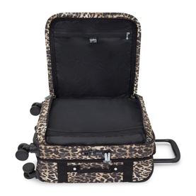 Spontaneous S Small Leopard Wheeled Cabin Luggage