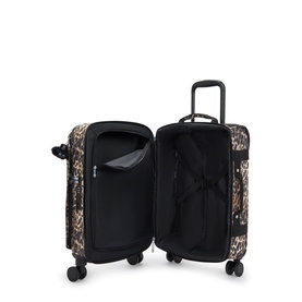 Spontaneous S Small Leopard Wheeled Cabin Luggage