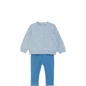 Floral Sweatshirt & Leggings Two-Piece Set