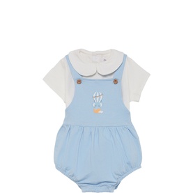 Elephant Top & Dungarees Two-Piece Set