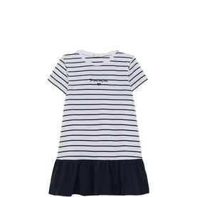 Striped Flared T-Shirt Dress