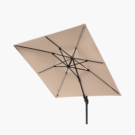 Glow Garden Parasol & Base Taupe