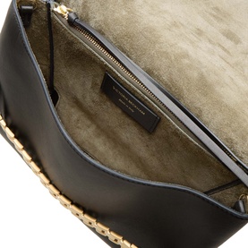 Chain-Detail Strapped Pouch