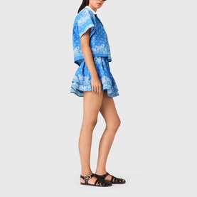 Bandana Contrast Collar Casual Shirt