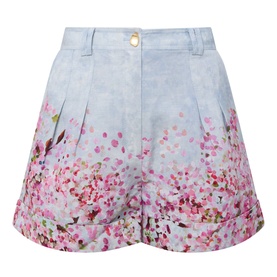 Fragments Cherry Blossom Pleated Shorts