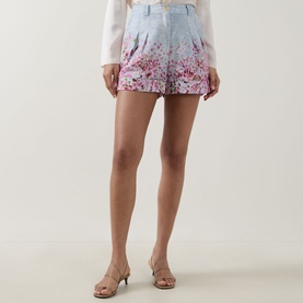 Fragments Cherry Blossom Pleated Shorts
