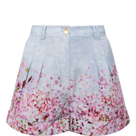 Fragments Cherry Blossom Pleated Shorts