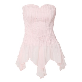 Nisha Asymmetric Bustier Top