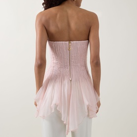 Nisha Asymmetric Bustier Top
