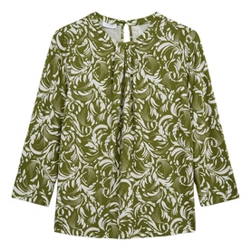 Julia Botanical Keyhole Top