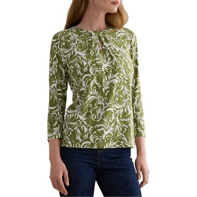 Julia Botanical Keyhole Top