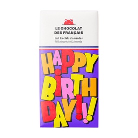 41% Milk Chocolate Bar With Almonds / Happy Birthday