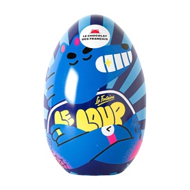 Metal Egg Filled With Dark & Milk Chocolate Eggs Assortment Of Praline Caramel & Crispy Gianduja