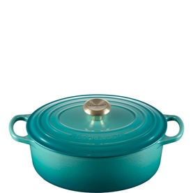 Signature Cast Iron Oval Casserole 27cm