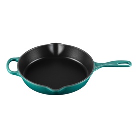 Signature Cast Iron Deep Skillet with Metal Handle 26cm