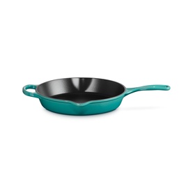 Signature Cast Iron Deep Skillet with Metal Handle 26cm