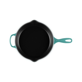 Signature Cast Iron Deep Skillet with Metal Handle 26cm