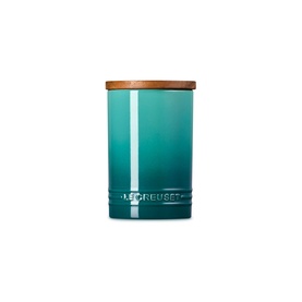 Stoneware Storage Jar With Wooden Lid 770ml