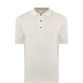 Solid Knitted Polo Shirt