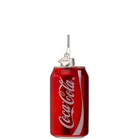 Coca Cola Can Glass Tree Decoration 8cm