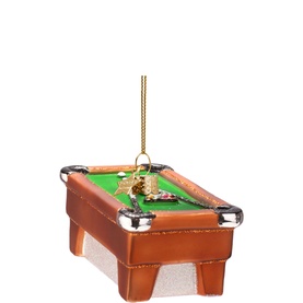 Pool Table Glass Tree Decoration 5cm