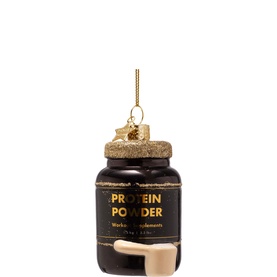 Protein Powder Container Glass Tree Decoration 14cm