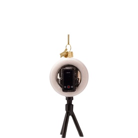 Ring Light with Phone Glass Tree Decoration 13cm