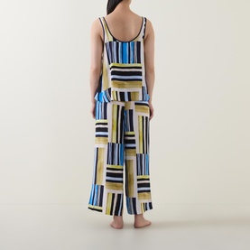 Geometric Cami & Cropped Trousers Two-Piece Pyjama Set