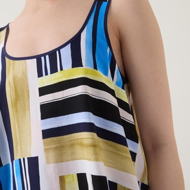 Geometric Cami & Cropped Trousers Two-Piece Pyjama Set