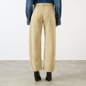 Tribeca Mid-Rise Barrel Leg Trousers