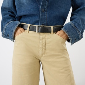 Tribeca Mid-Rise Barrel Leg Trousers