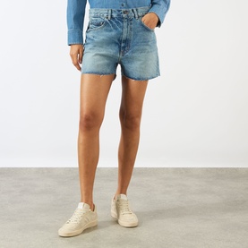 Cobain Low-Rise Denim Shorts