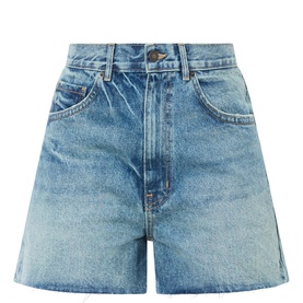 Cobain Low-Rise Denim Shorts