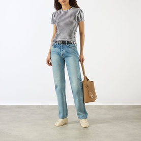 Briana Mid-Rise Straight Leg Jeans