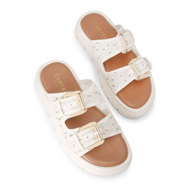 Pavilion Daisy Buckle Slides