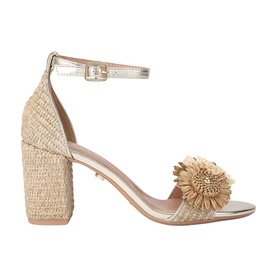 Sorrento Floral Appliqu&eacute; Block Heels