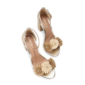 Sorrento Floral Appliqu&eacute; Block Heels