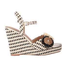 Sorrento Flower Wedge Heels