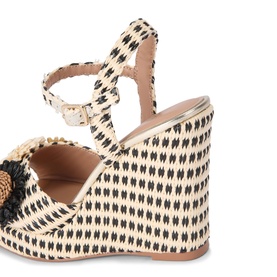 Sorrento Flower Wedge Heels