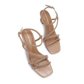 Audrey2 Embellished Kitten Heeled Sandals