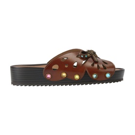 Boho Embellished Butterfly Slides