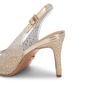 Lovebird Embellished Slingback Heels