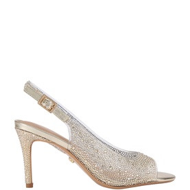 Lovebird Embellished Slingback Heels