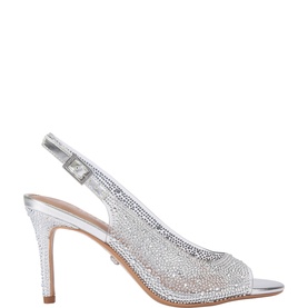 Lovebird Embellished Slingback Heels