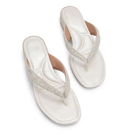 Portici Embellished Block Heeled Slides