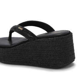 Riviera Embellished Raffia Flatforms