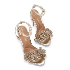 Saskia Embellished Floral Heeled Sandals